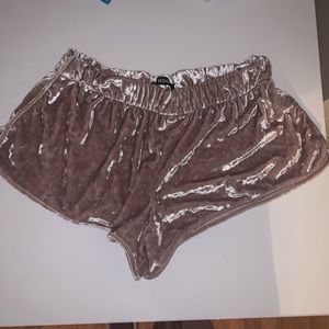 crushed velvet BDG shorts
